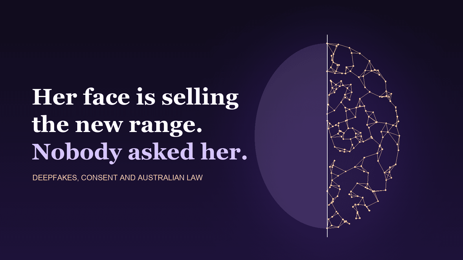 Her Face Is Selling the New Range. Nobody Asked Her.